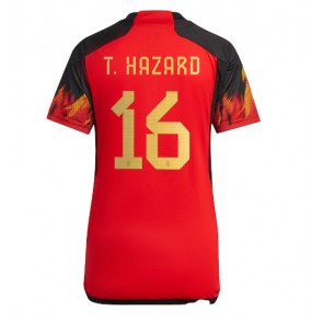 Belgien Thorgan Hazard #16 Hemmatröja Kvinnor VM 2022 Kortärmad